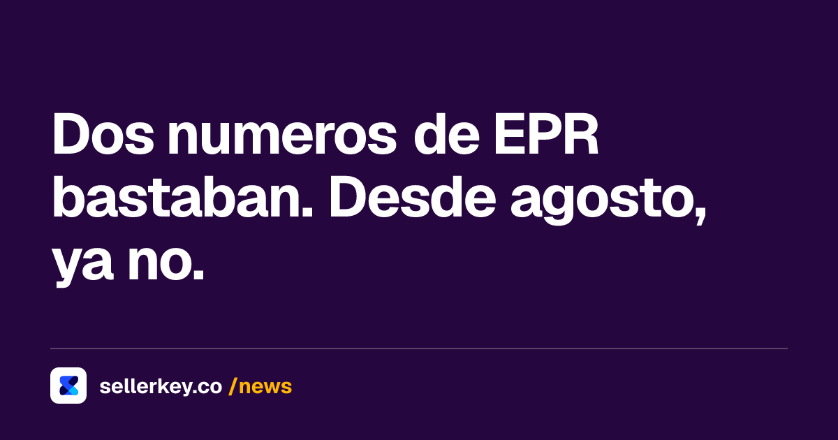 Amazon desactiva ofertas por pais cuando falta el registro de envases