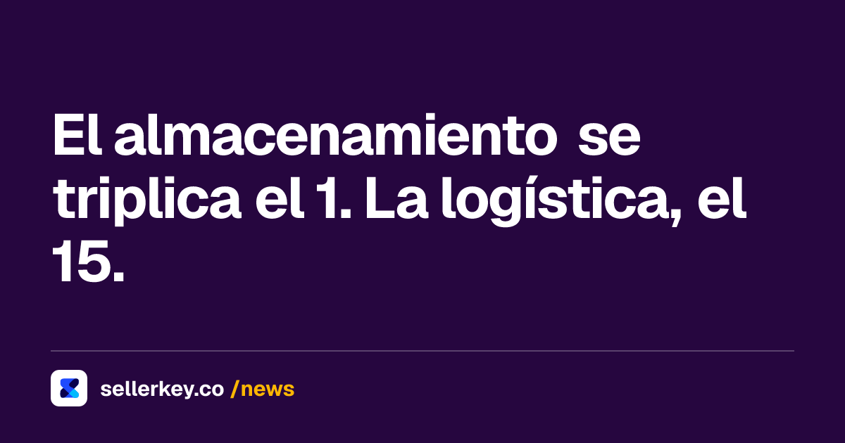 Almacenamiento mensual de FBA en octubre: sube x3