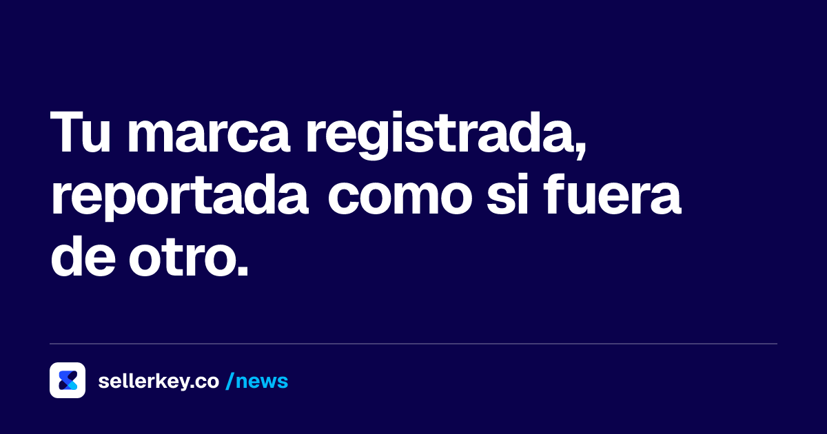 Amazon me quitó el listado y la marca es mía