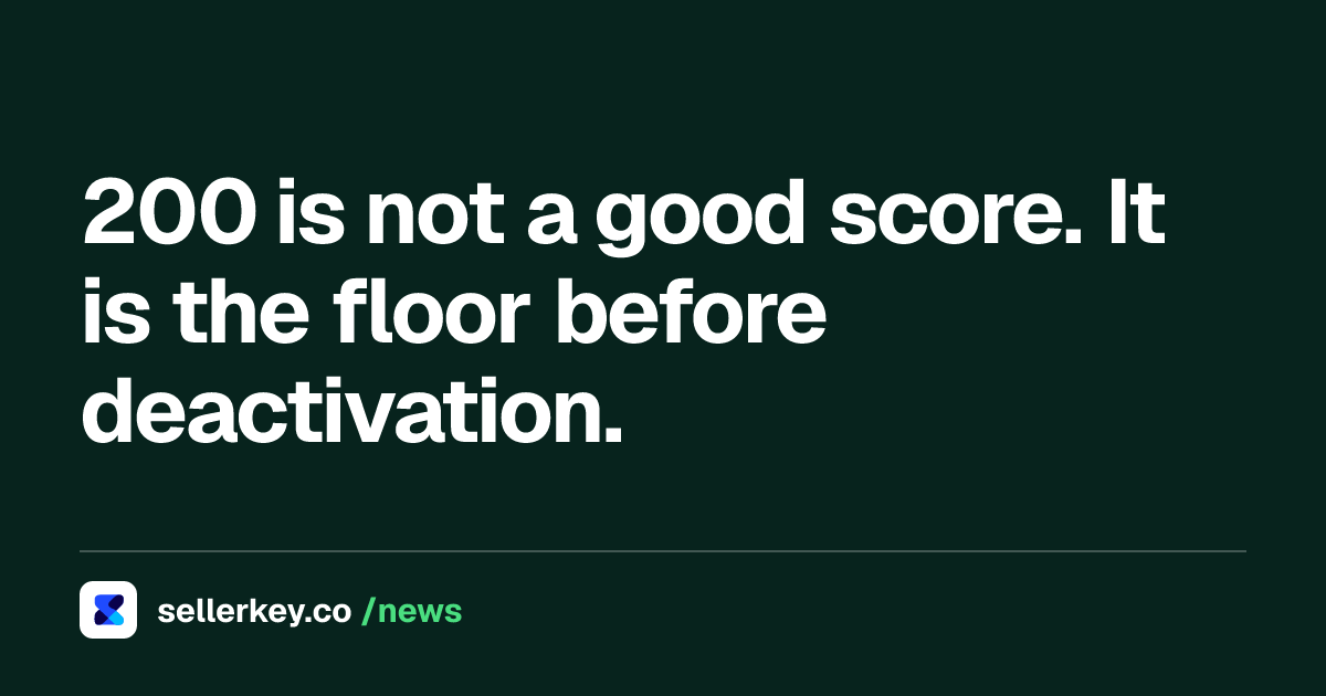 Amazon Account Health Rating: How the Score Works