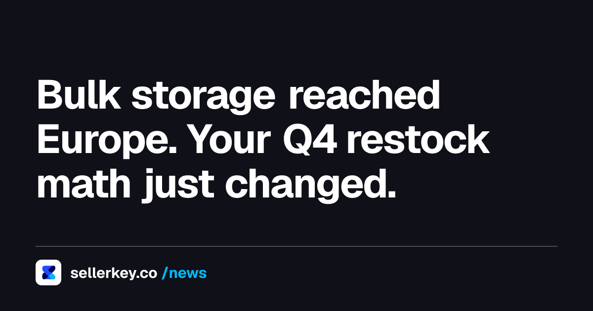 Amazon AWD Europe: Bulk Storage Lands Before Q4
